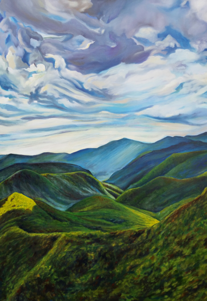 Overlook at Pine Mountain, 24x48, Oil on Canvas, 2017, Lacy Hale 